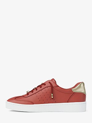 Espadrille Scotty en cuir orn&eacute;e