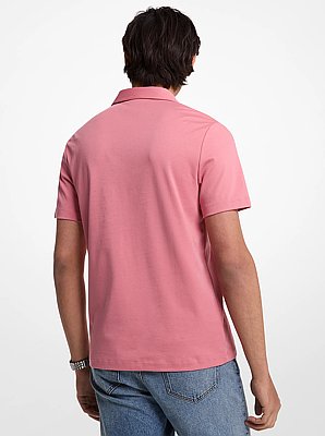 Embroidered Logo Cotton Polo Shirt