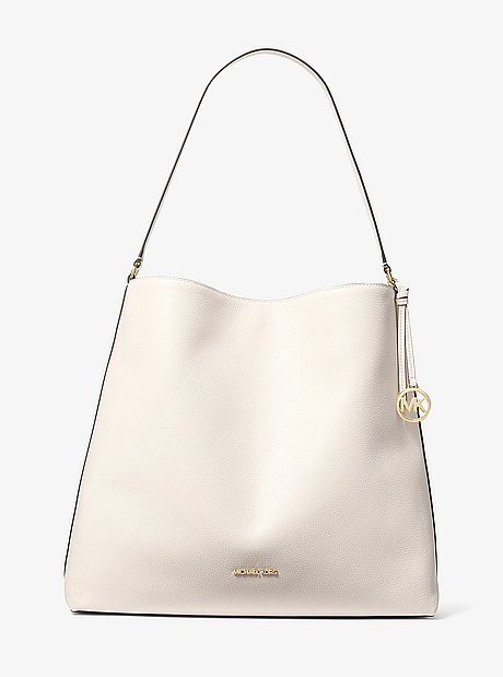 Sammy Large Pebbled Leather Hobo Shoulder Bag