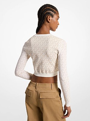 Logo Jacquard Cardigan