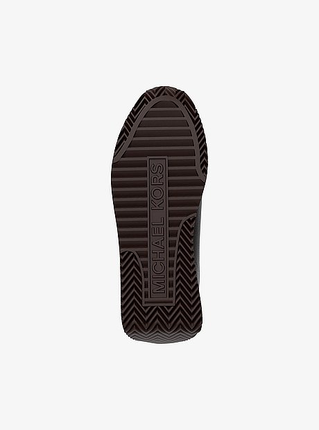 Rhodes Signature Logo and Leather Trainer