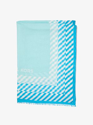 Gestreifter Schal aus Modal-Mischung