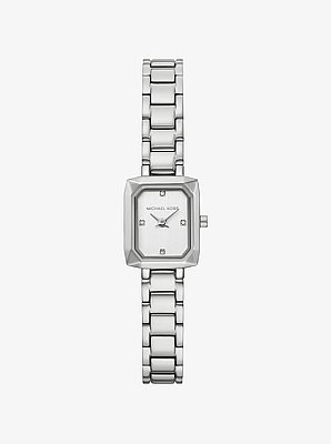 Micro Alane Silver-Tone Pav&eacute; Watch