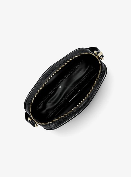 Jet Set Pebbled Leather Camera Crossbody Bag