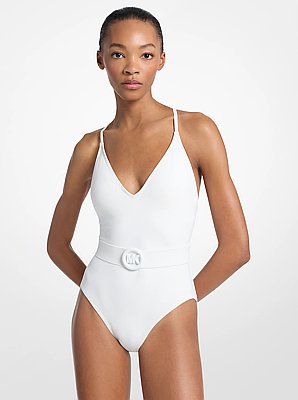 Crossback Belted Swimsuit