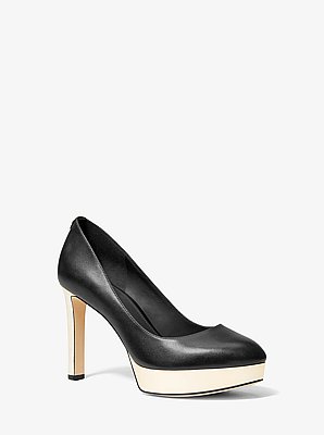 Chantal Leather Platform Pump