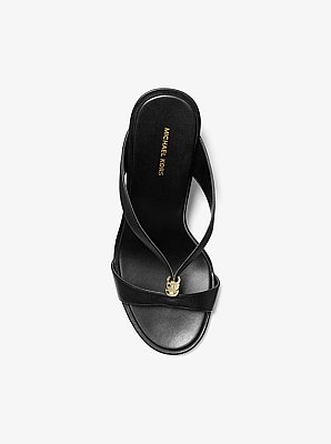 Cherie Leather Wedge Sandal