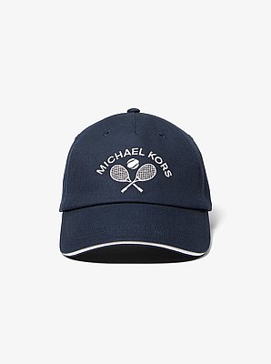 Casquette en coton avec broderie tennis