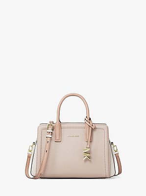 Laila Extra-Small Color-Block Leather Crossbody Bag