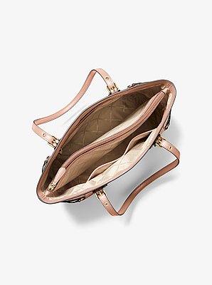 Bolso tote Voyager peque&ntilde;o de piel de grano cruzado