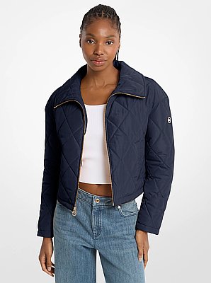Cropped Quilted Jacket