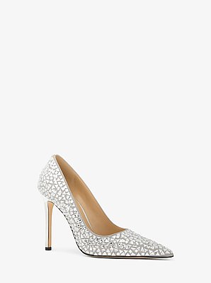 Elyse Embellished Metallic Pump