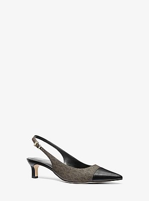 Amara Signature Logo Slingback Pump