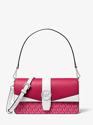 Greenwich Medium Signature Logo Convertible Shoulder Bag