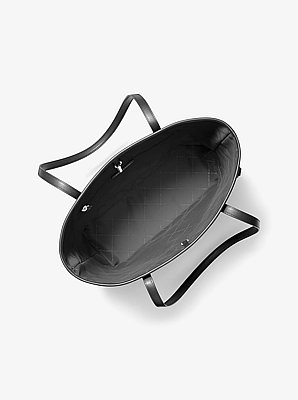 Borsa tote Jet Set grande con stampa logo