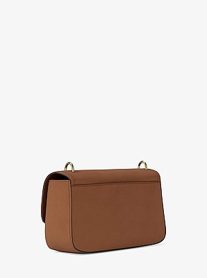 Tribeca Large Pebbled Leather Shoulder Bag