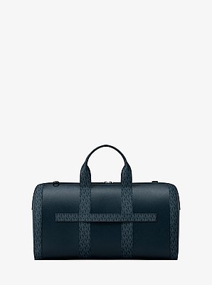 Bolso de viaje Cooper de piel granulada con logotipo exclusivo