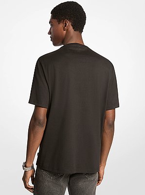 Signature Logo Striped Cotton T-Shirt