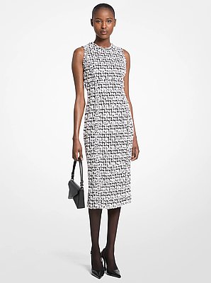 Vestido recto de tweed