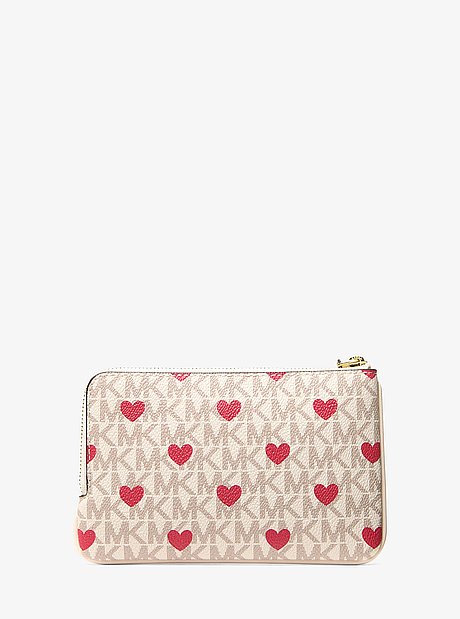Jet Set Travel Small Printed Signature Logo Wristlet