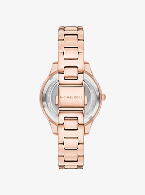 Reloj Liliane de tono oro rosa con pav&eacute;