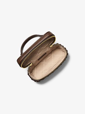 Vivi Small Matelass&eacute; Burnished Vanity Crossbody Bag