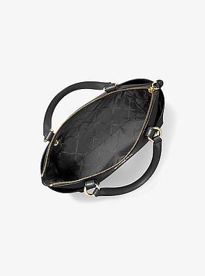 Sullivan Small Saffiano Leather Top-Zip Tote Bag