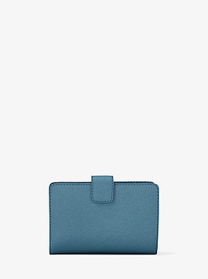 Portefeuille de taille moyenne en cuir Saffiano