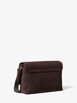 Bolso messenger Hudson mini de gamuza