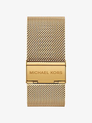 Petite Georgie Gold-Tone Mesh Watch