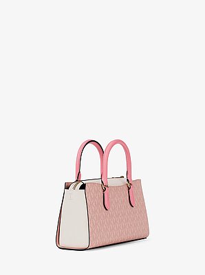 Arden Small Color-Block Signature Logo Messenger Bag