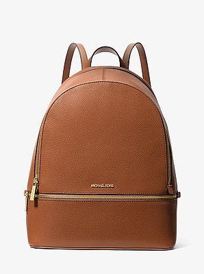 Rhea Large Pebbled Leather Backpack