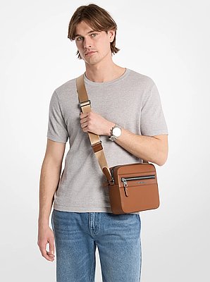 Crossbodytas Jet Set van getrommeld leer