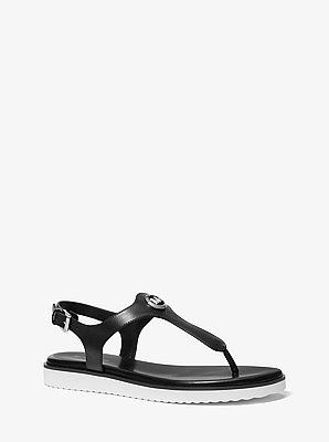 Val Leather Thong Sandal
