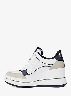 Emmy Mixed-Media Wedge Trainer