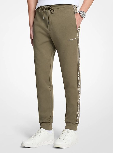 Logo Tape Cotton Blend Joggers