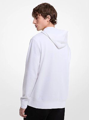 Logo Cotton Blend Hoodie