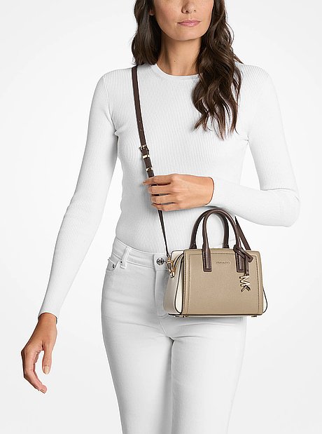 Laila Extra-Small Pebbled Leather Crossbody Bag