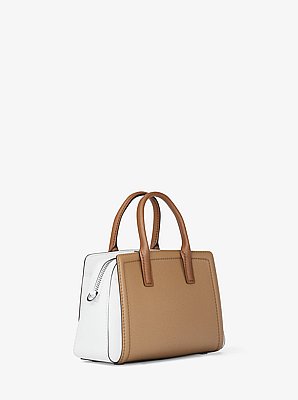 Laila Extra-Small Color-Block Leather Crossbody Bag