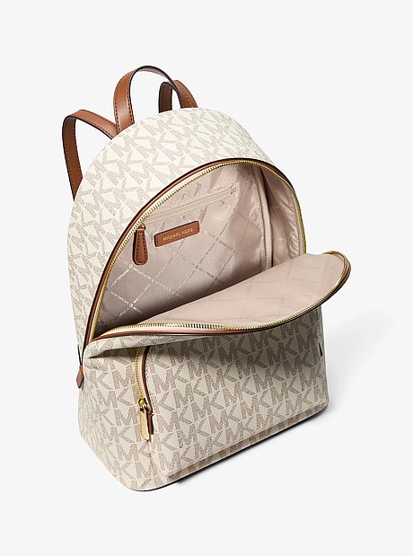 Connie Medium Signature Logo Backpack