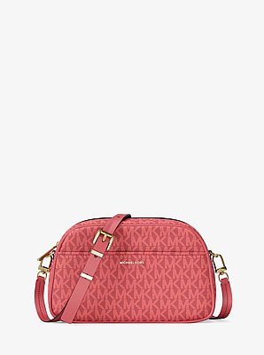 Jet Set Small Signature Logo Camera Crossbody Bag