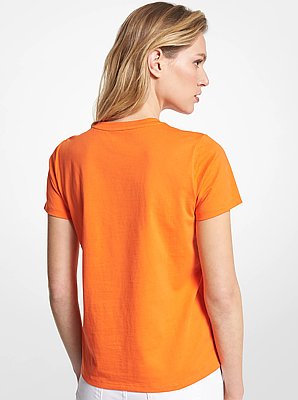 Camiseta de algod&oacute;n org&aacute;nico con logotipo impreso