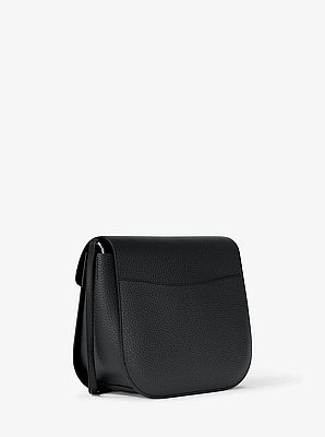 Borsa a tracolla Emilia piccola in pelle martellata