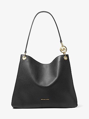 Christina Large Pebbled Leather Shoulder Bag