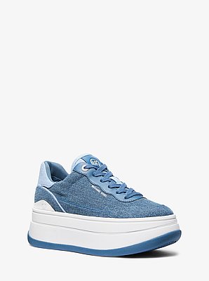 Hayes Two-Tone Denim Platform Sneaker