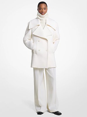 Wool Melton Officer Peacoat