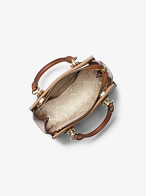 Marilyn Small Color-Block Saffiano Leather Crossbody Bag