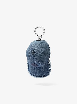 Denim Baseball Hat Bag Charm