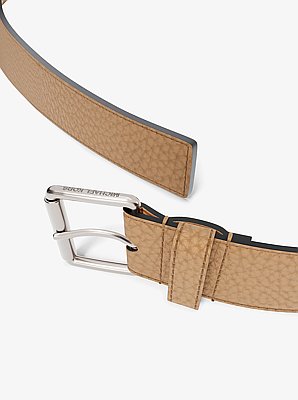 Ceinture en cuir grain&eacute;