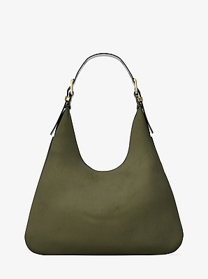 Nolita Large Nubuck Hobo Shoulder Bag